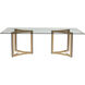 Mendoza Gold Dining Table Base, Set Of 2